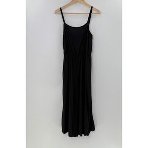 GAP Black Sleevelessn Black Romper Adjustable Straps Sz Medium Boho‎